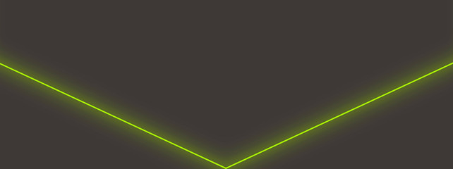 Canvas Print - abstract dark background with yellow neon line. geometric neon light illustration