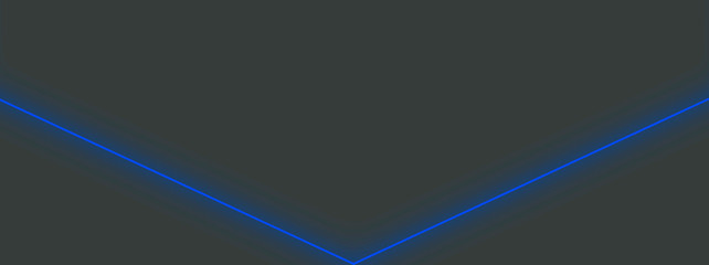 Wall Mural - abstract dark background with blue neon line. geometric neon light illustration