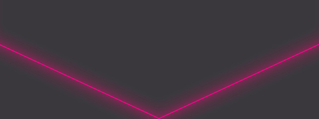 Canvas Print - abstract dark background with purple neon line. geometric neon light illustration
