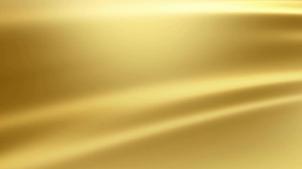 Wall Mural - gold textile moving, 3d animation