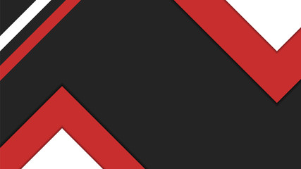 Wall Mural - Background, Wallpaper. Simple Shape With Red, White, Black color. Design Vector Graphic Minimalist.