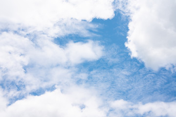 Wall Mural - blue sky and clouds in the weather day outdoor nature environment abstract background