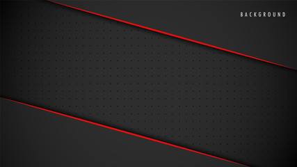 Wall Mural - Abstract Metallic Red Black Background, Wallpaper, Frame, Layout. With Blank Space. Design Vector Modern Simple Premium. EPS10
