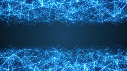 Wall Mural - digital data stream futuristic background video