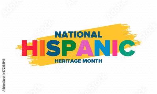 Fotomural National Hispanic Heritage Month in September and October