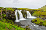Fototapeta Tęcza - Kirkjufellsfoss waterfall in Snaefellsnes peninsula in Iceland