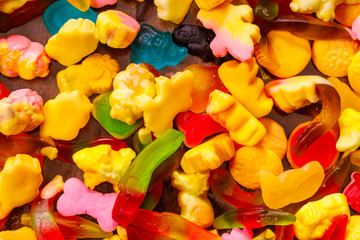 Aufkleber - colored jelly marmalade. sweet dessert . High quality photo