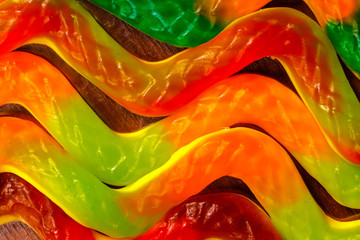 Aufkleber - colored jelly marmalade. sweet dessert . High quality photo