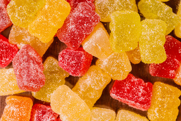 Aufkleber - colored jelly marmalade. sweet dessert . High quality photo