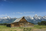 Fototapeta Góry - old barn in the mountains