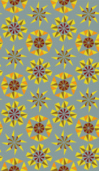 Poster - Bright colors of seamless pattern.