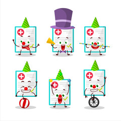 Sticker - Cartoon character of medical payment with various circus shows