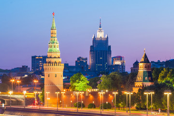 Wall Mural - View of the Moscow Kremlin palace in Russia