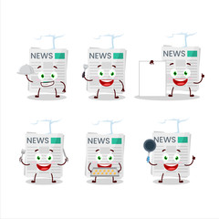 Sticker - Cartoon character of medical payment with various chef emoticons