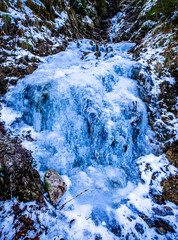 Canvas Print - frozen waterfall