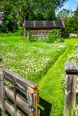 Poster - hut at the european alps