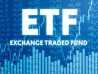 Wall Mural - conceptual image with financial charts and graphs - etf
