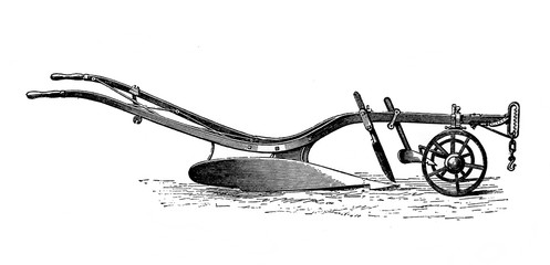 English plow in the old book Encyclopedic dictionary by A. Granat, vol. 6, S. Petersburg, 1894