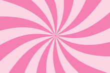 Vector Background In The Form Of A Pink Spiral. Pink Whirlwind. Pink Candy Pattern. Psychedelic Drawing. Stock Photo.