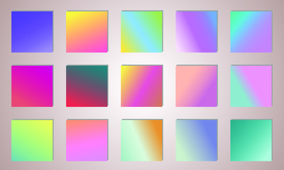 Poster - Abstract creative multicolored blurred vector background set. Minimal style texture for your art and design
