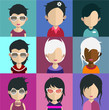 © Sky - People avatars, Vector women, men avatar