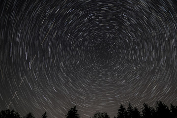 Sternenzieher, polarstern, startrails, Langzeitbelichtung, Sternenhimmel 