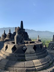 Canvas Print - Bouddha du temple de Borobudur, Indonésie