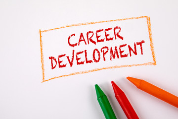 Wall Mural - CAREER DEVELOPMENT. Text on a white page
