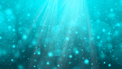 Blue turquoise abstract gradient bokeh background