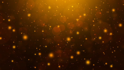 Golden and brown abstract gradient bokeh background