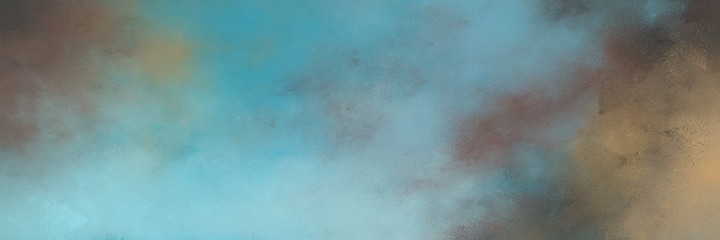 Poster - awesome abstract painting background texture with light slate gray, dark olive green and sky blue colors and space for text or image. can be used as horizontal background graphic