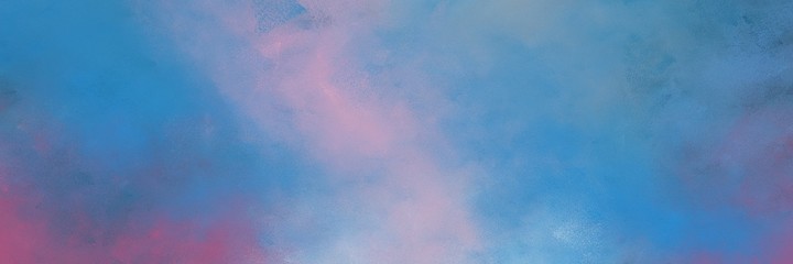 Poster - beautiful abstract painting background texture with steel blue and pastel purple colors and space for text or image. can be used as horizontal background texture