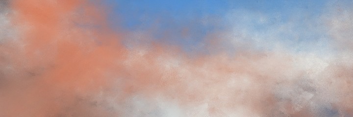 Leinwandbilder - awesome abstract painting background graphic with rosy brown and steel blue colors and space for text or image. can be used as postcard or poster