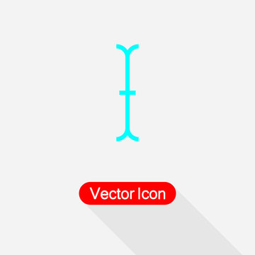 Text Cursor Navigation Icon, Text Selection Tool Icon Vector Illustration Eps10