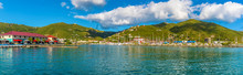 A View Past The Cruise Ship Pier Towards The Port Of Road Town On Tortola