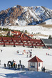 Vertical image of Las Leñas ski resort, Mendoza, Argentina