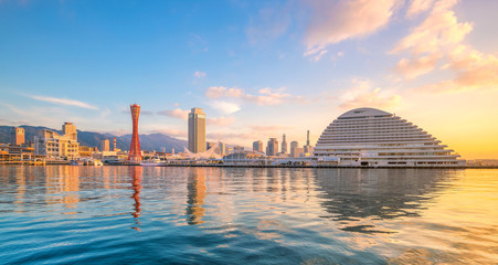 Wall Mural - Skyline and Port of Kobe in Japan