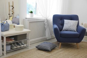 Poster - modern teenager's room interior with comfortable armchair