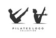 logo for pilates with the two person element