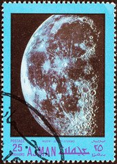 Sticker - Sea of Storms on Moon (Ajman Emirate 1970)