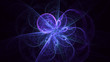 © BetiBup33 - 3D rendering abstract blue fractal light background