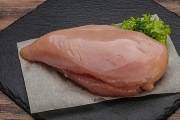 Raw chicken breast for cooking