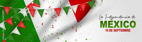 Fotografía Mexico Independence Day banner