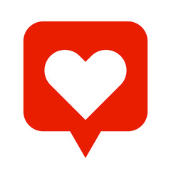 Poster - Notification Like icon. Social network app icon. Vector illustration