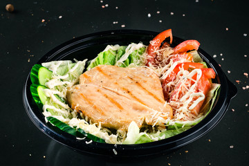 Sticker - fast food salad to take away