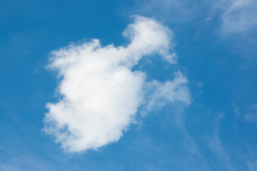 Wall Mural - many small clouds in blue sky.summer cloudy.white clouds floating in the sky.