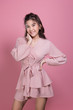 © waranyu - Portrait beautiful young woman in the studio on pink background