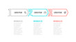 © Ammus19 - Business infographic template design with thin line and arrows concept. Timeline with 3 options or steps. Can be used for workflow layout, annual report, info chart.