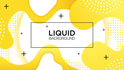creative fluid, liquid, wavy, wave dynamic 3d shapes on light yellow background. design graphic vect