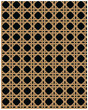 © Ara - Natural cane webbing effect seamless pattern dark teal background